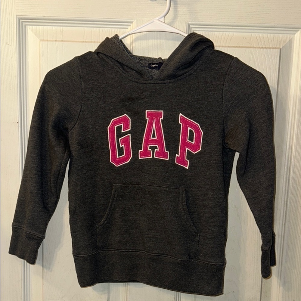 GAP Kids Small 6-7 Gray and Pink Hoodie - Picture 3 of 4